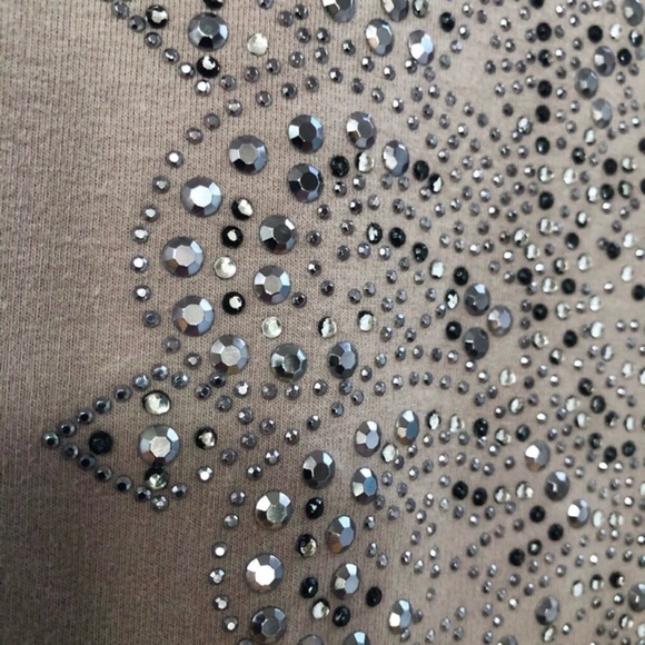 BCBG Studded Mandala Lightweight Zip Sweatshirt - Picture 11 of 16